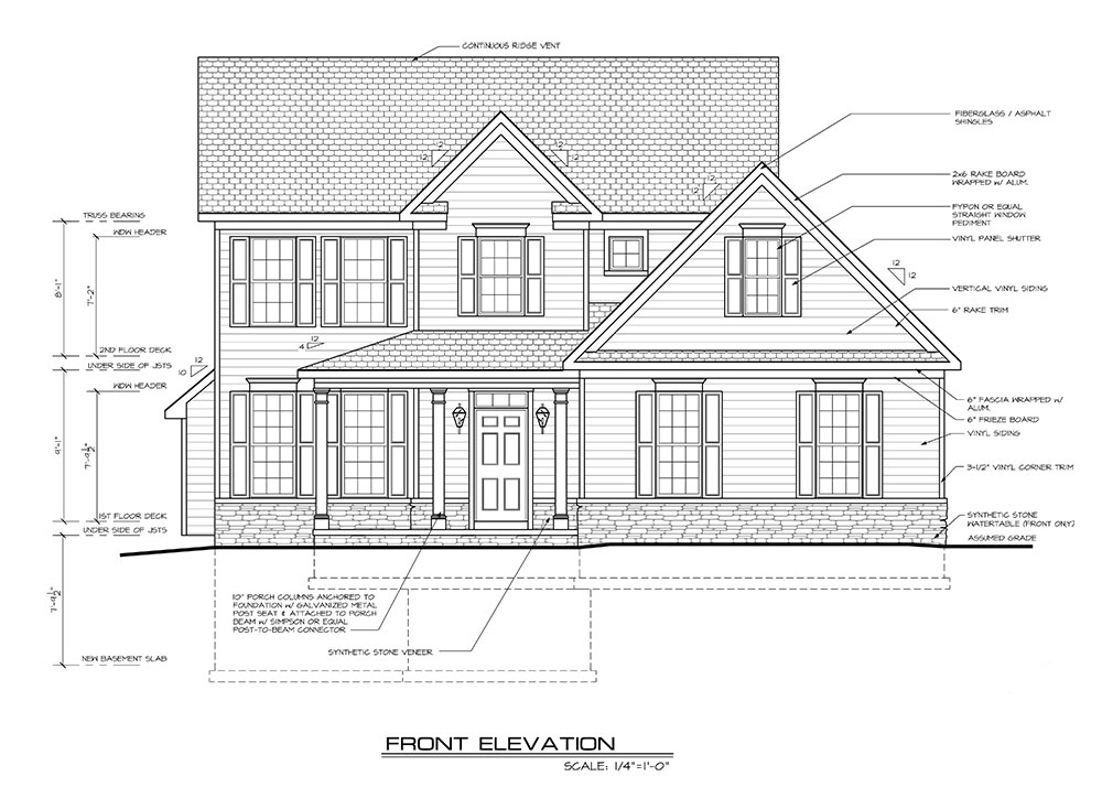 Mason William Model Custom Home by Cumberland Development Howard County MD Custom Home Builder